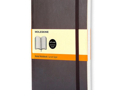 Блокнот Moleskine Classic Soft Pocket A6 96 листов черный в линейку на сшивке (90x140 мм)